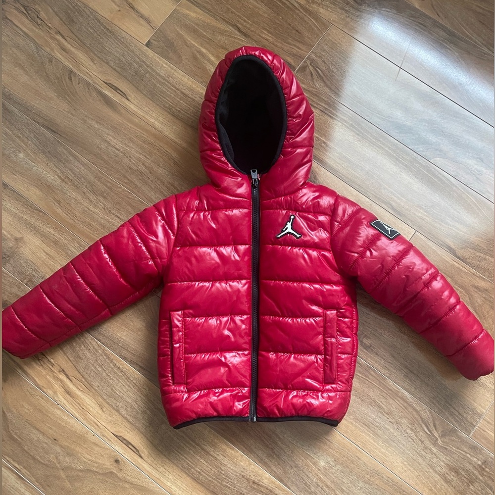 Jordan toddler Red Puffer Jacket